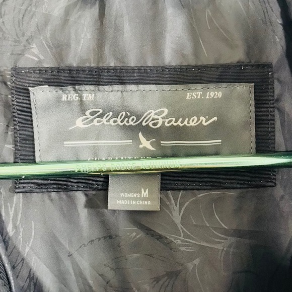 Eddie Bauer Women's Charly Waterproof Black Rain Jacket Side Pockets Size Medium - Picture 5 of 10